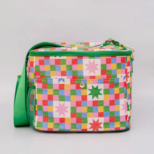 Checker Stars Cooler Bag
