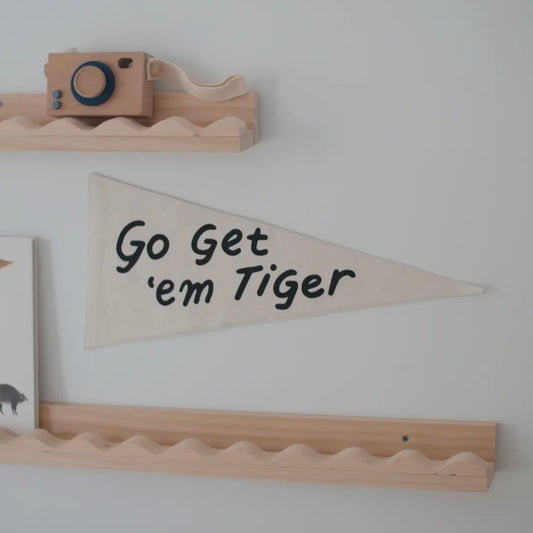 Go Get Em Tiger Canvas Pennant