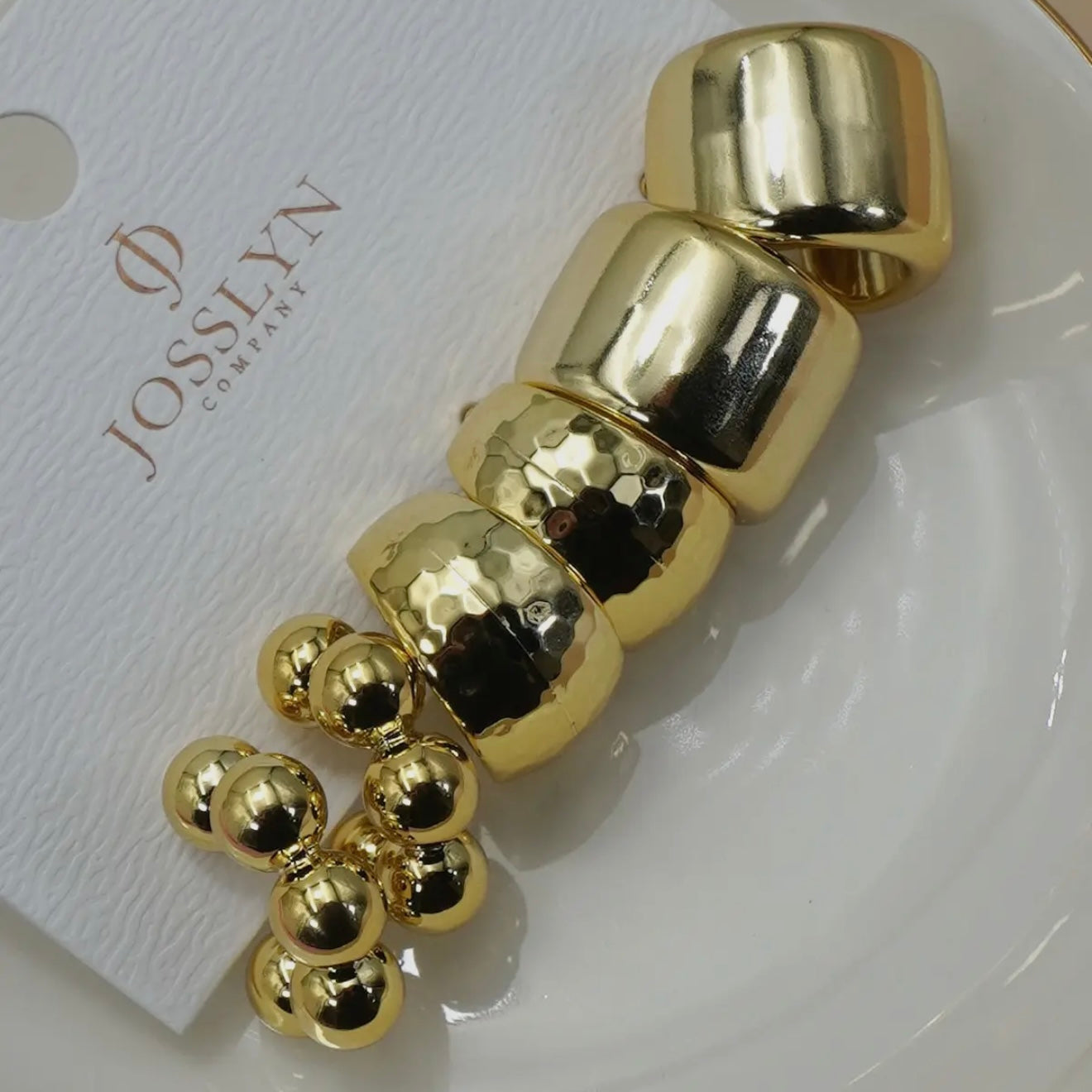 Multi Classic Trio Hoop Stud Earrings