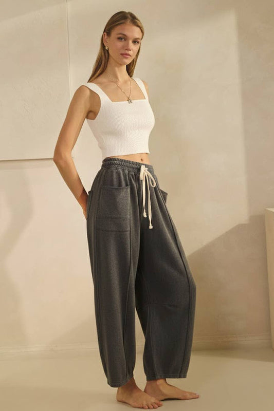 Washed French Terry Pants