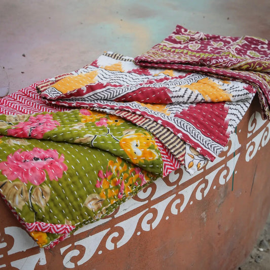 Kantha Kitchen Towel