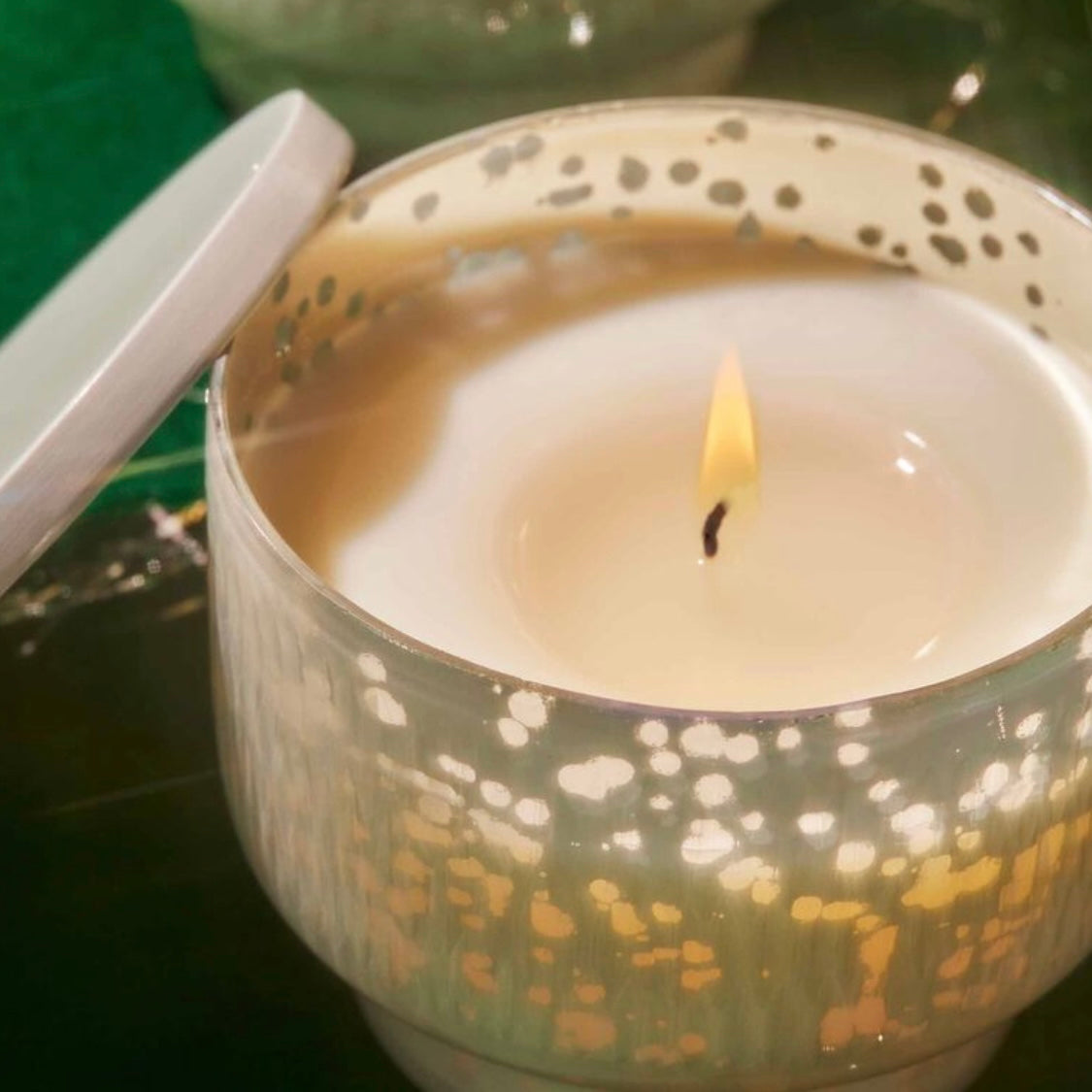 Crystal Pine Holiday Mercury Inverted Jar Candle
