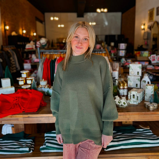 Side Slit Oversized Sweater