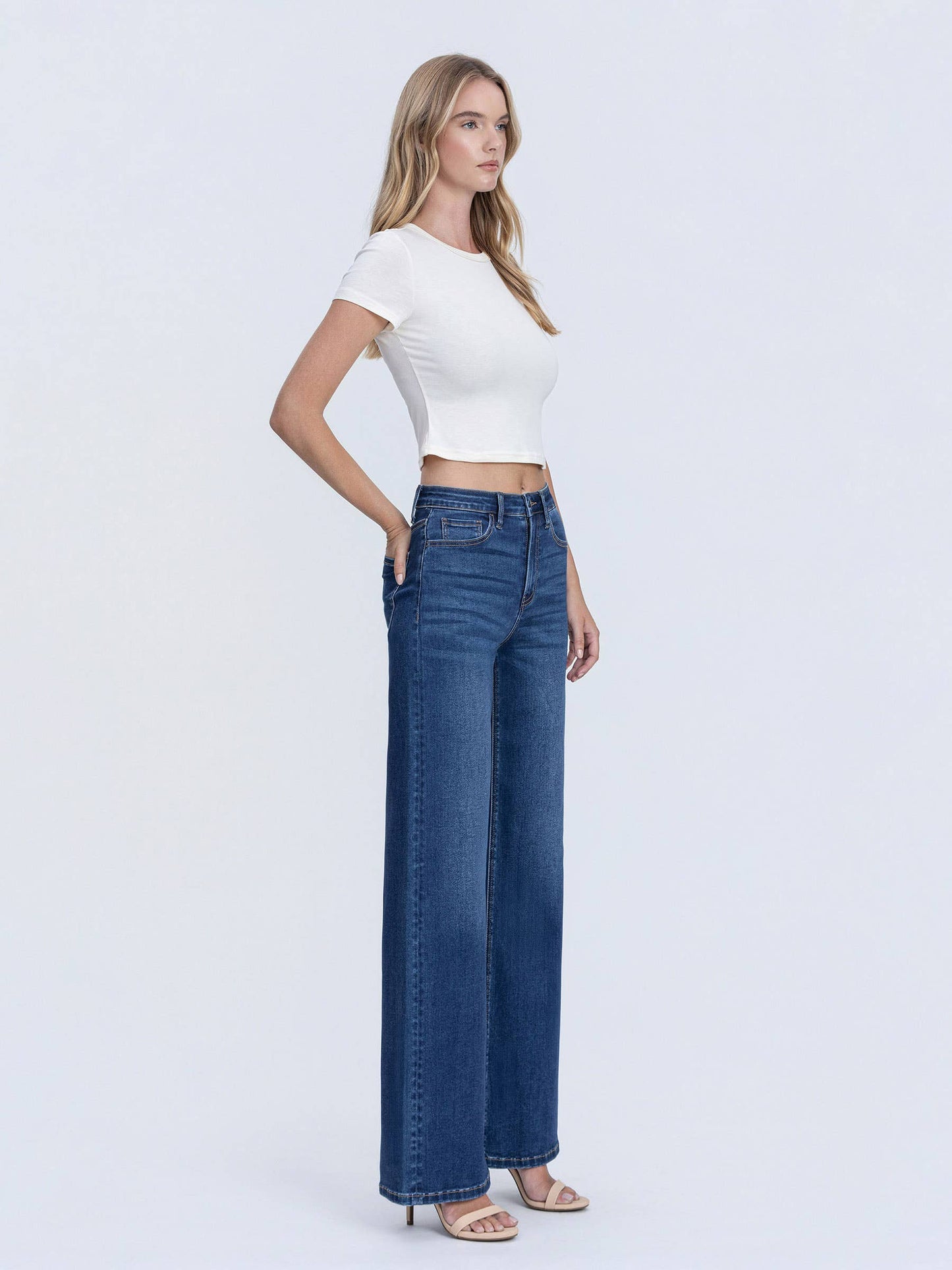 Vervet by Flying Monkey Super High Rise Wide Leg Jean