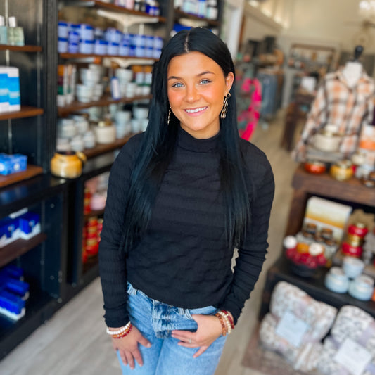 Turtle Neck Fitted Top