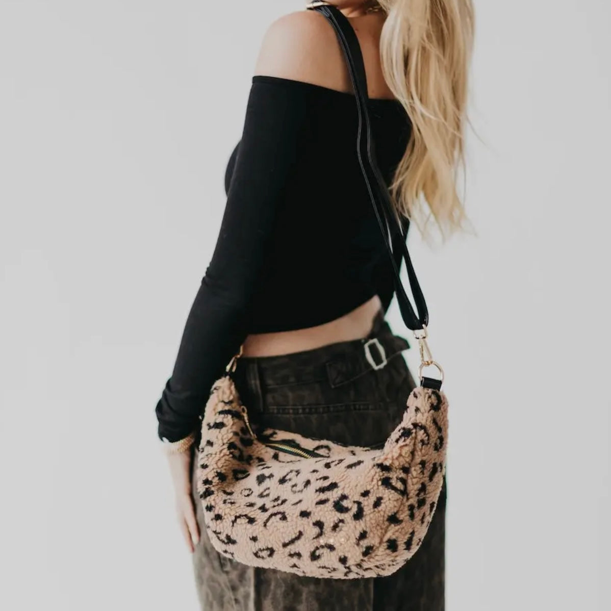 Shirley Sherpa Crossbody Bag