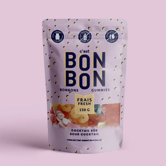 Bon Bon Sour Cocktail Gummy Candies