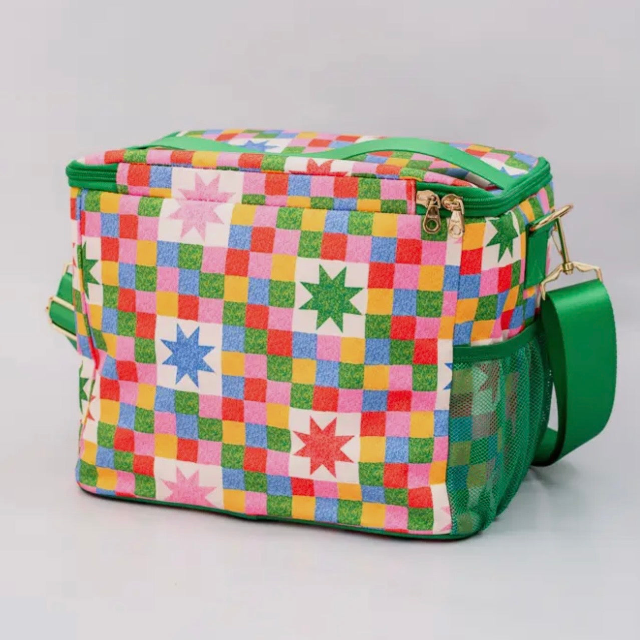 Checker Stars Cooler Bag