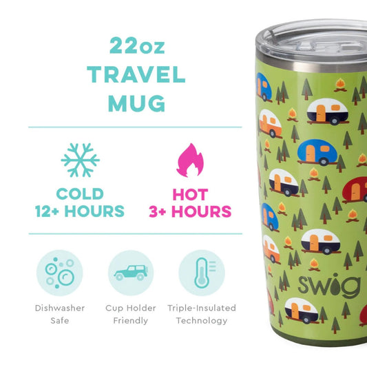Swig Happy Camper Travel Mug 22 oz