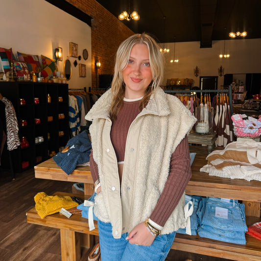 Oversized Faux Fur Vest