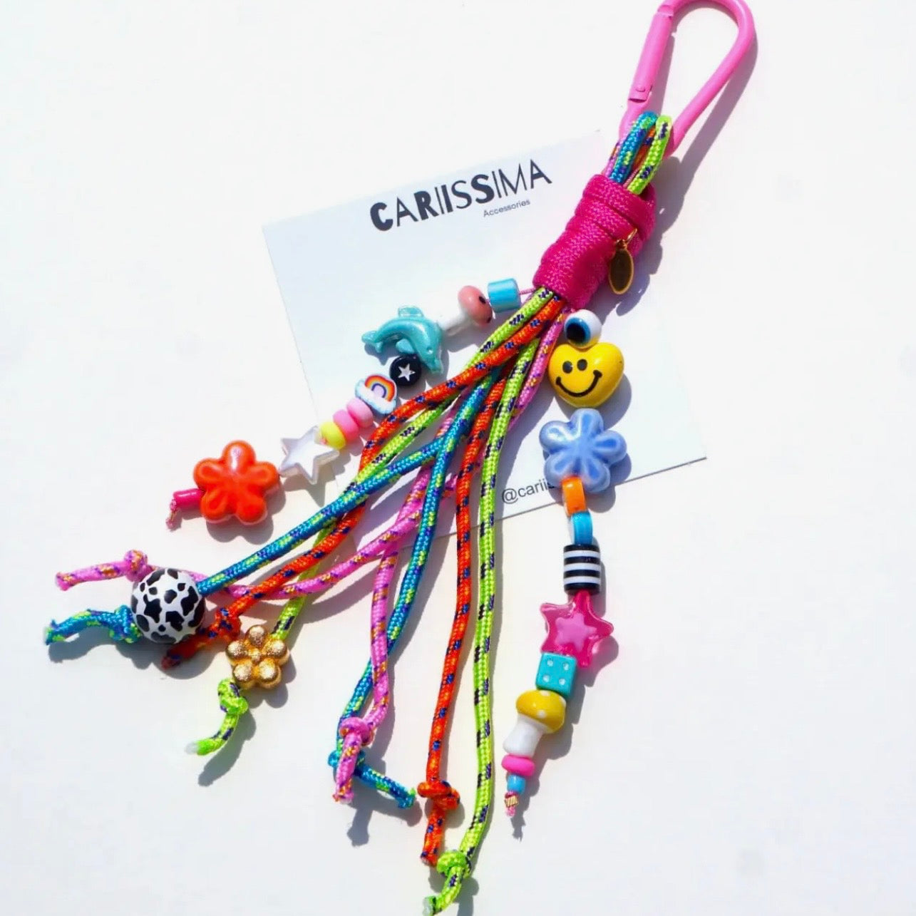 Cute Colorful Cartoon Braided Bag Charm