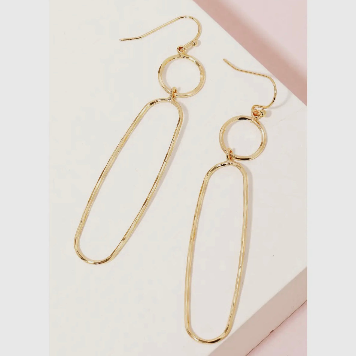 Gold Dangle Hook Earrings