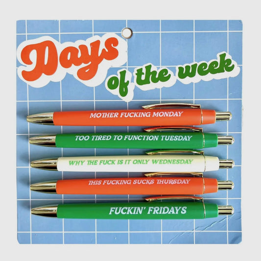 Days Of The Week Pen Set