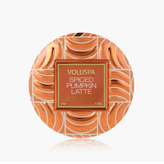 Voluspa Spiced Pumpkin Latte Mini Tin Candle