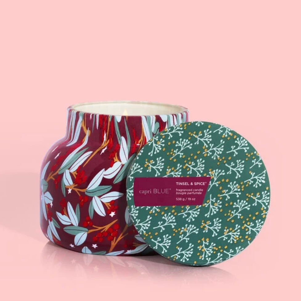 Tinsel & Spice Holiday Pattern Play Signature Jar Candle