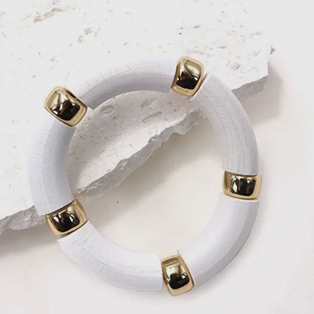 Wood Acrylic Mix Bracelet