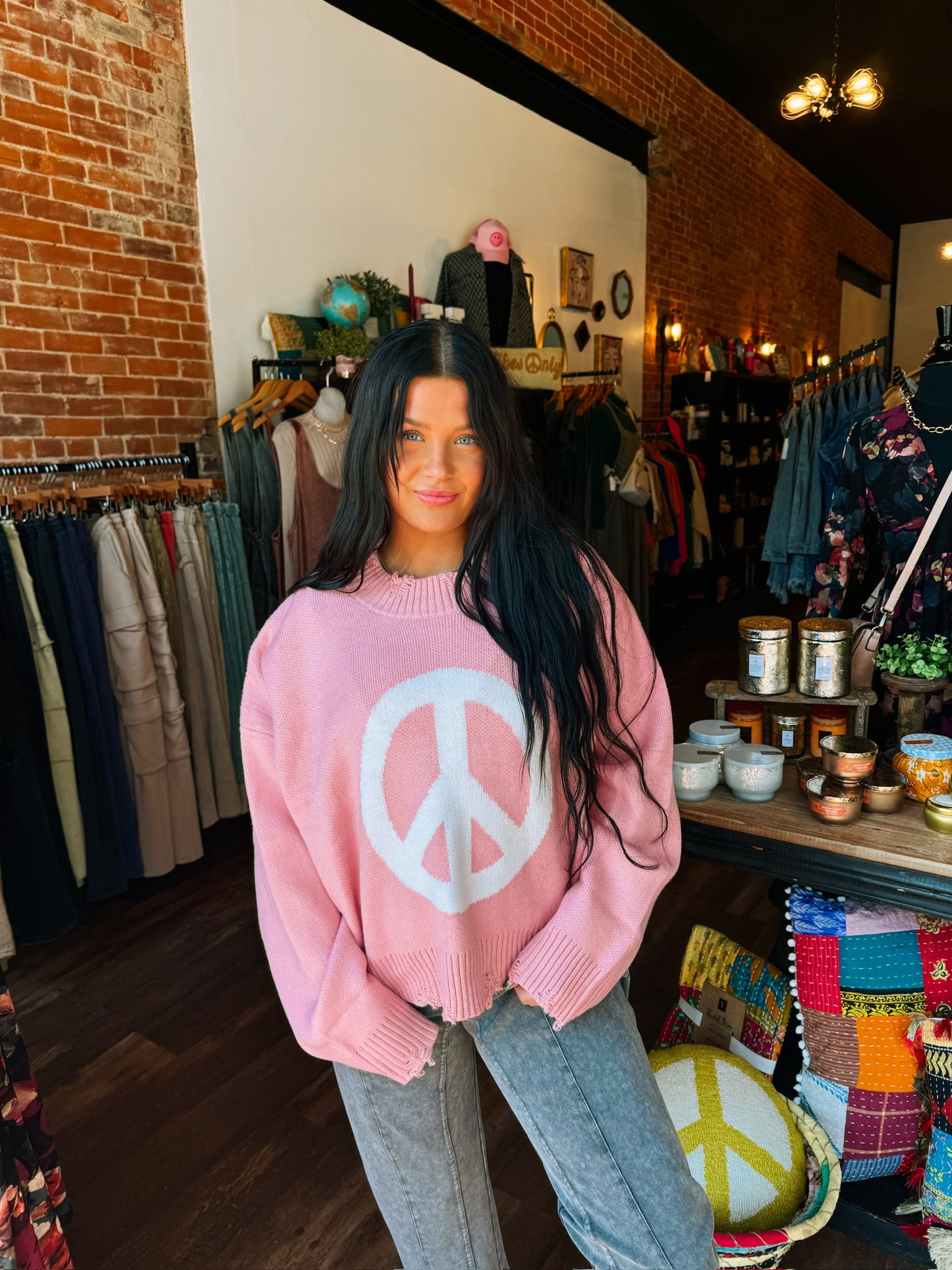 Peace Sign Sweater