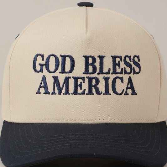 God Bless America Baseball Cap