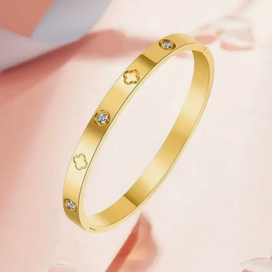 18K Non-Tarnish Waterproof Stainless Steel Bangle