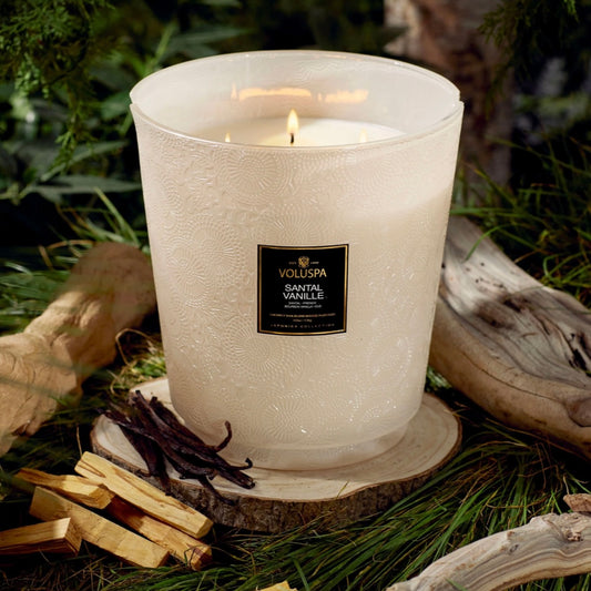Voluspa Santal Vanille 5 Wick Hearth Candle