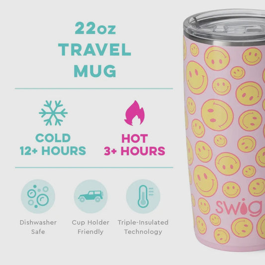 Swig Oh Happy Day Travel Mug 22 oz