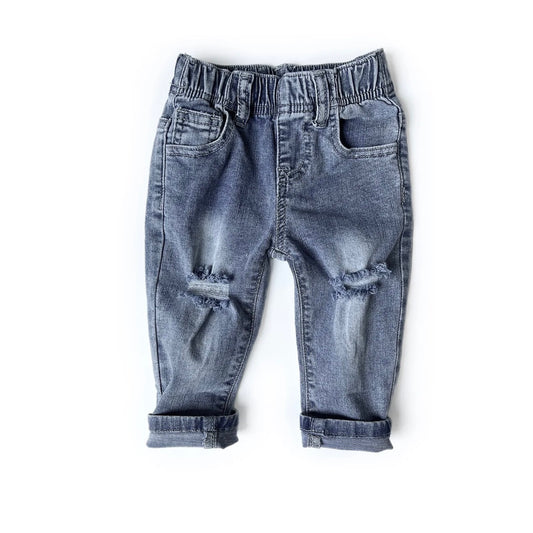 Little Bipsy Relaxed Fit Distressed Denim