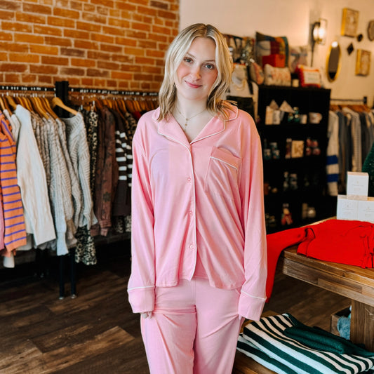 Pink Buttery Soft Pajama Set