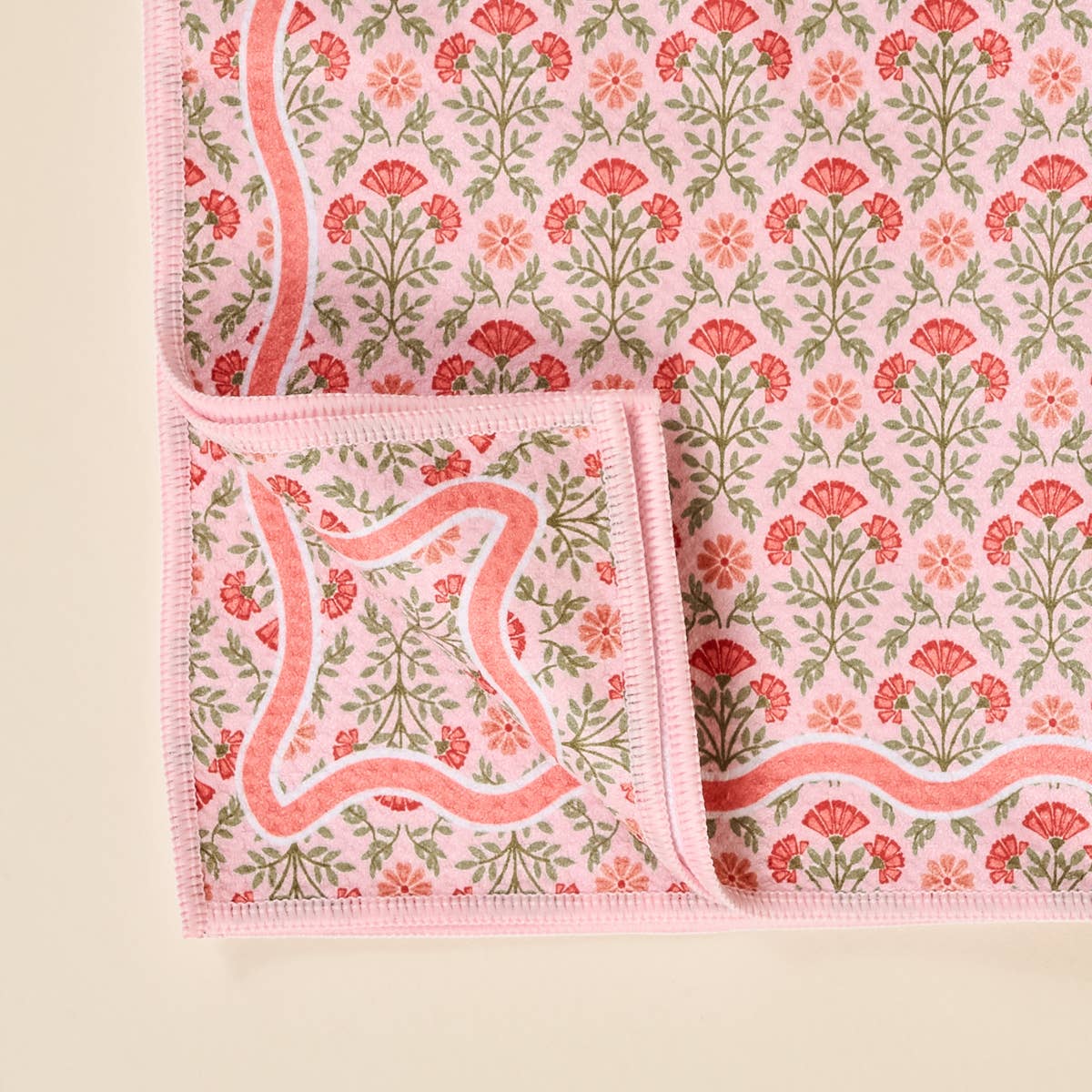 Waffle Tea Towel–Everbloom Dusty Rose