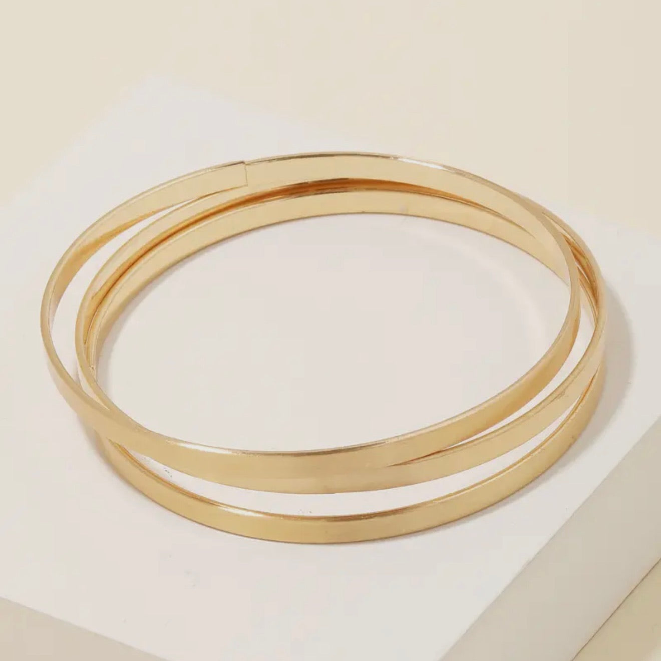 Dainty Metallic Bracelet Set