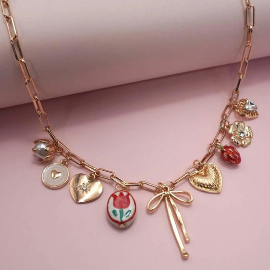 Bow Charm Necklace