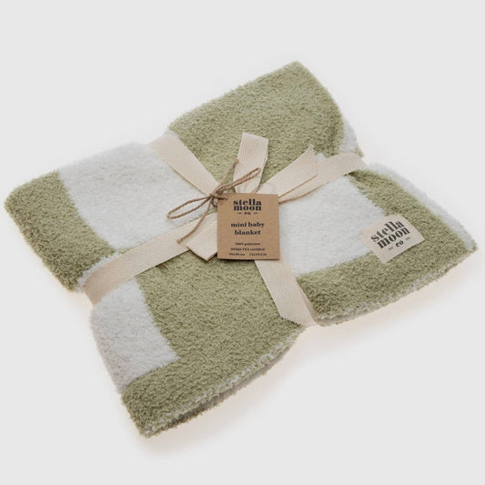 Luxe Checkered Mini Baby Blanket