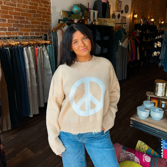 Peace Sign Sweater