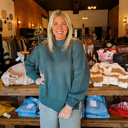 Side Slit Oversized Sweater