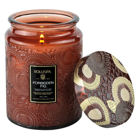 Voluspa Forbidden Fig Large Jar Candle