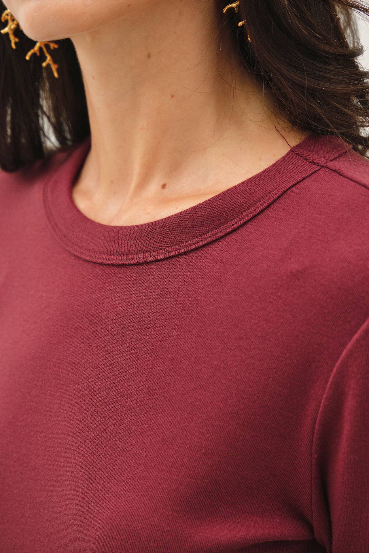 Round Neck Long Sleeve Top