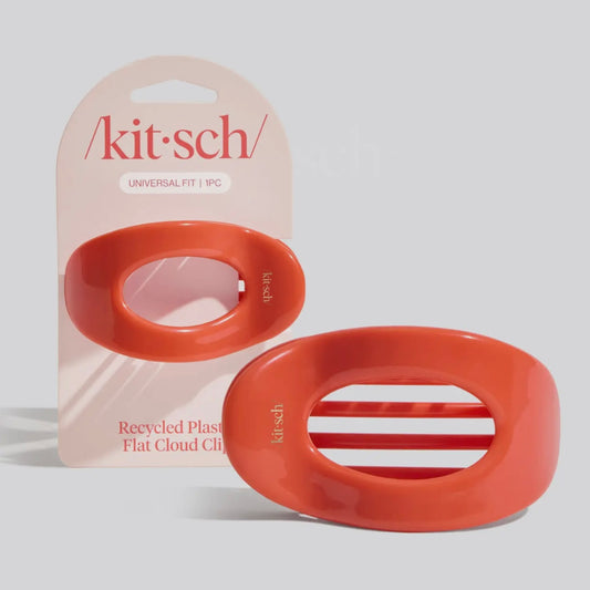 Kitsch Recycled Plastic Medium Flat Cloud Clip - Cherry