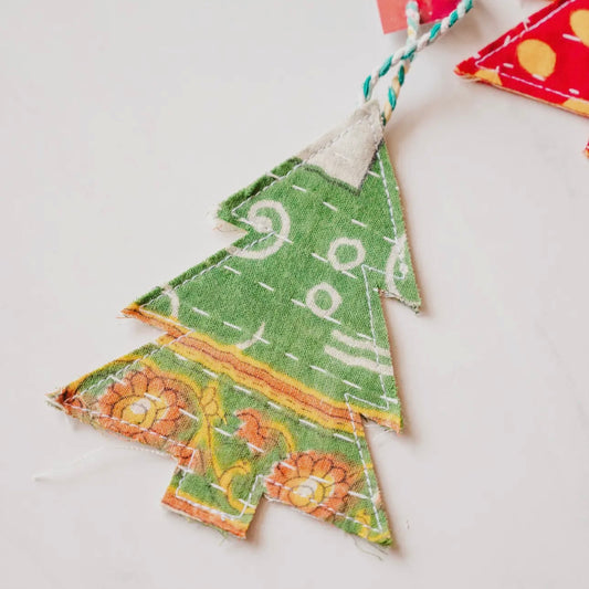 Kantha Christmas Tree Ornament