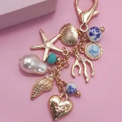 Porcelain Sea Life Bag Charm