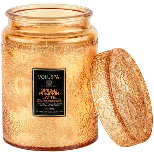 Voluspa Spiced Pumpkin Latte Large Jar Candle