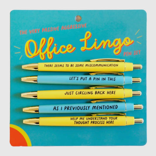The (Very Passive Aggressive) Office Lingo Pen Set