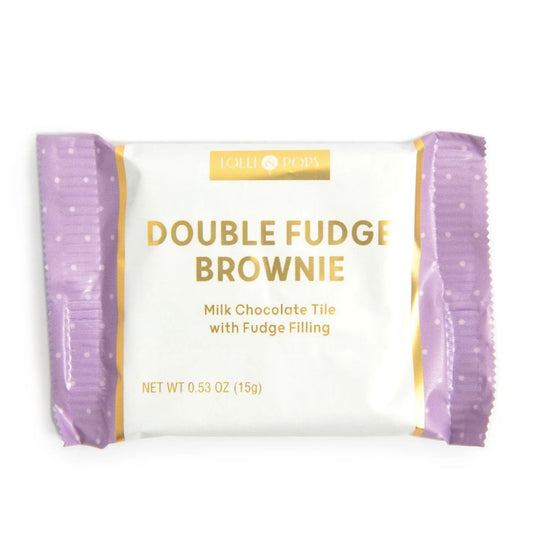 Lolli & Pops Tile Double Fudge Brownie Mini Chocolate
