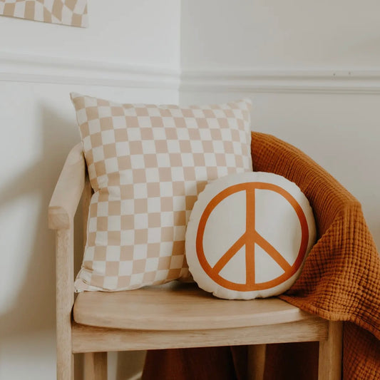 Peace Sign Canvas Pillow