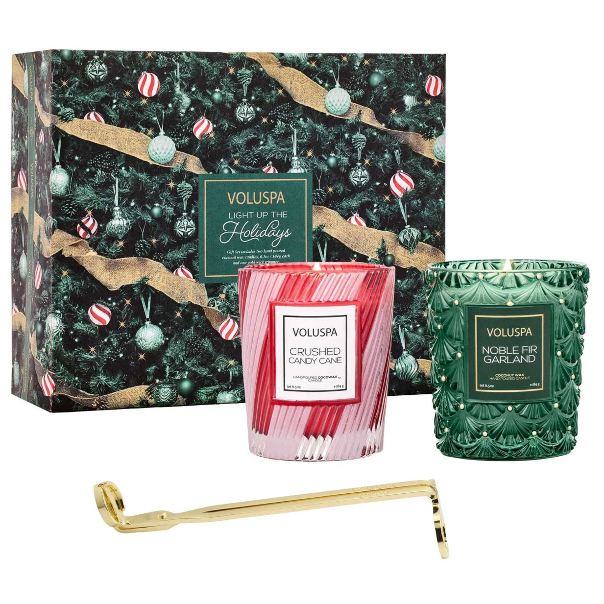 Voluspa Light Up The Holidays Candle Gift Set