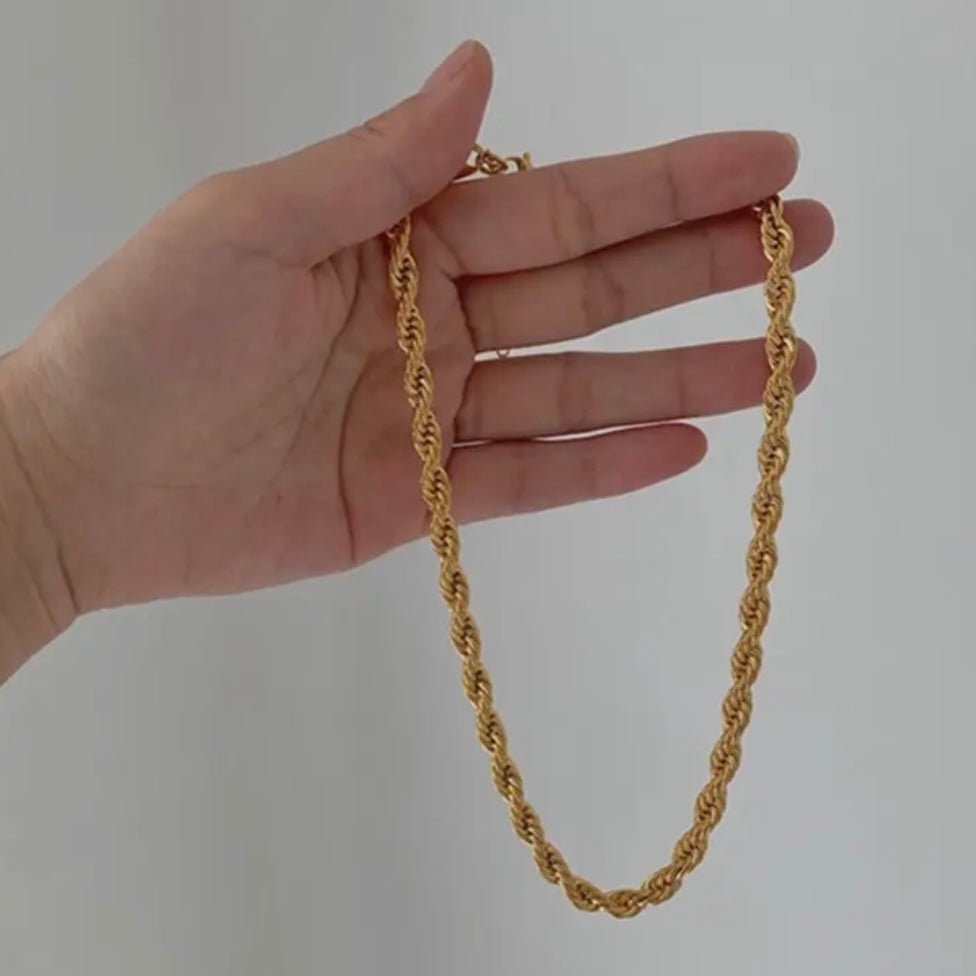 Gold Rope Necklace