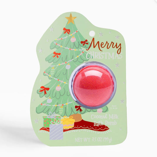 Christmas Tree Clamshell Bath Bomb