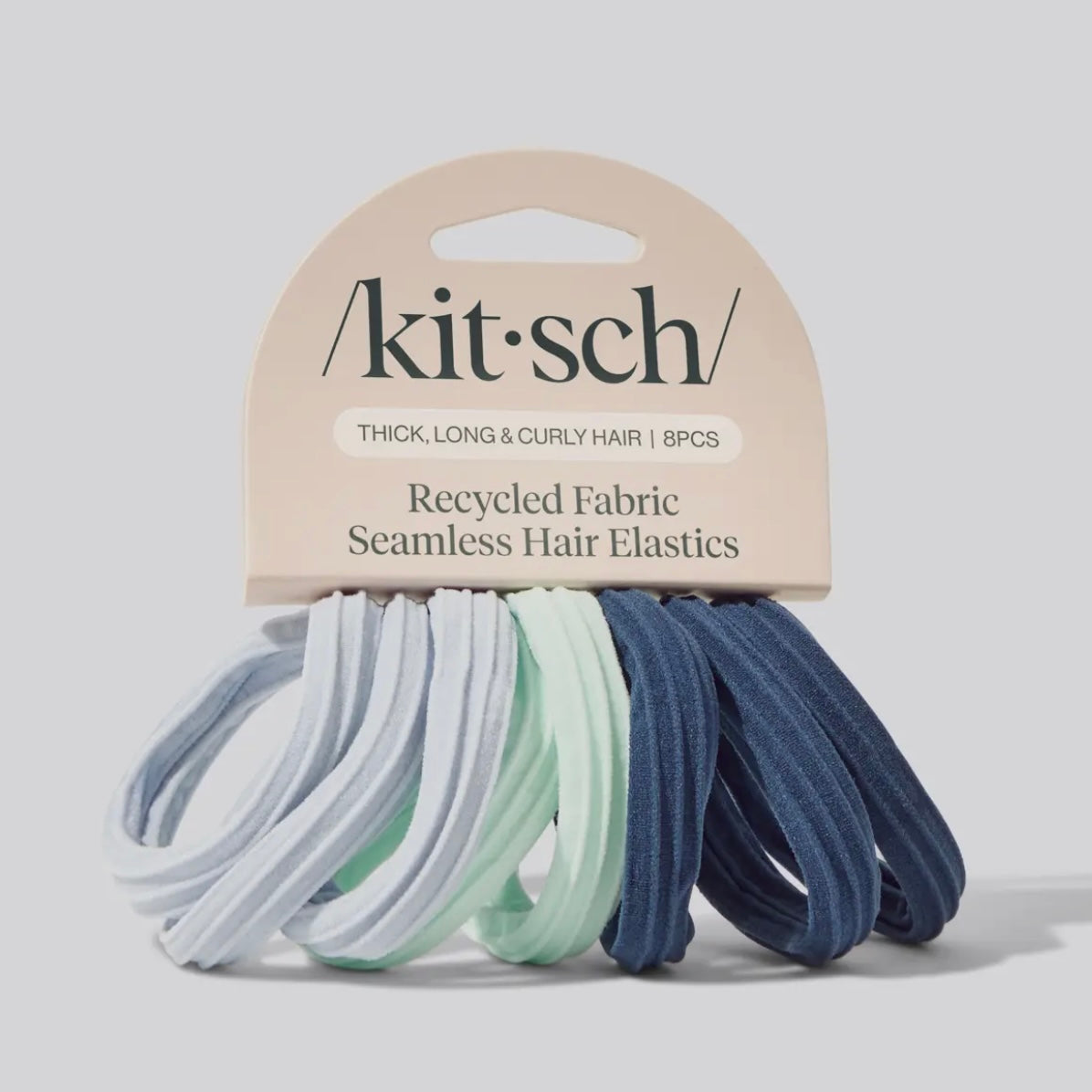 Recycled Seamless Hair Elastics 8pc Set - Garden Bouquet