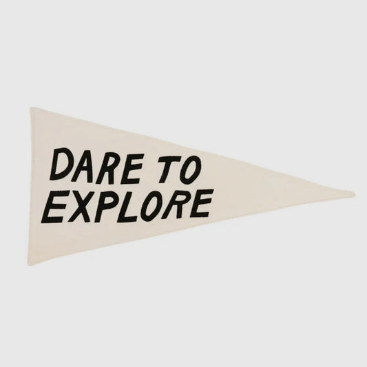 Dare to Explore Canvas Pennant