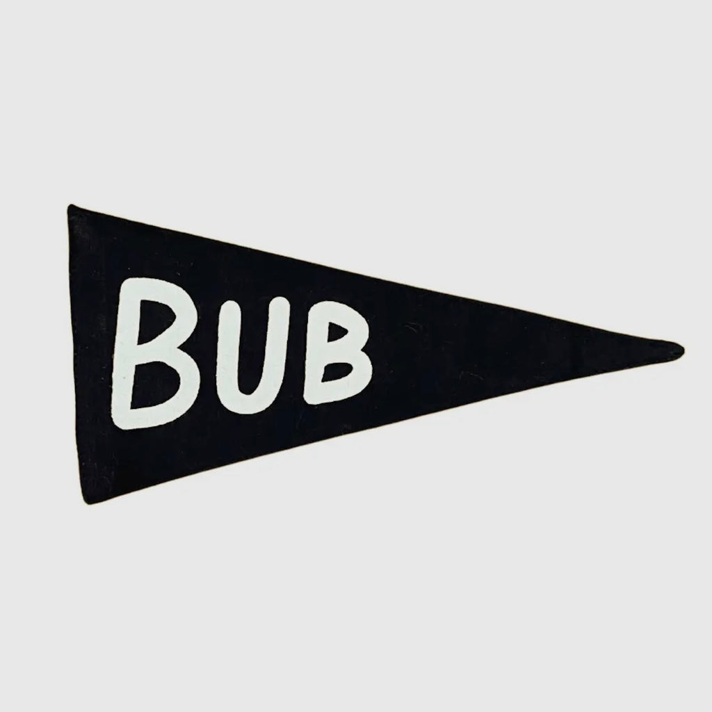Bub Black Canvas Pennant