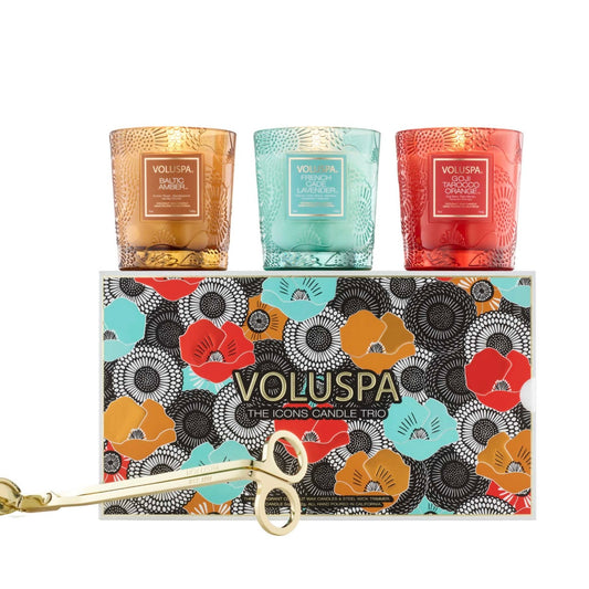 Voluspa XXV Limited Edition Candle Trio Assorted Gift Set