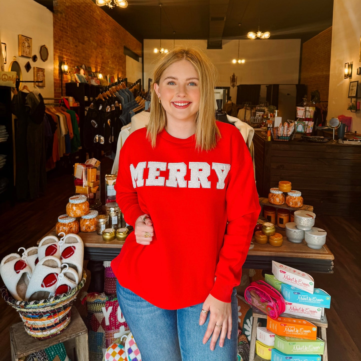 Be Merry Crewneck Sweatshirt